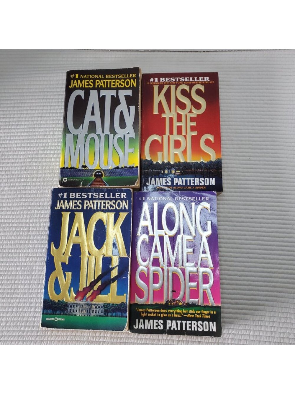 4 James Patterson Novels Books Lot First 4 Paperback Fiction Thrillers 1990s